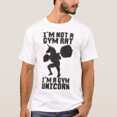 T-shirt Gym Rat vs Gym Unicorn - Drôle Inspiration d'entra (Devant)