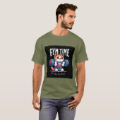 T-shirt "Gym Time : Sweat, Smile, Repeat T-Shirt" (Devant entier)