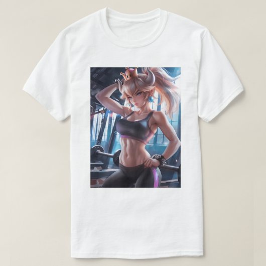 T-shirt Gym Turtle Queen 46 (Design devant)