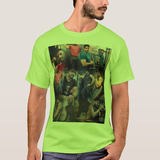 T-shirt gymnase Articles imprimés en coton (Devant)