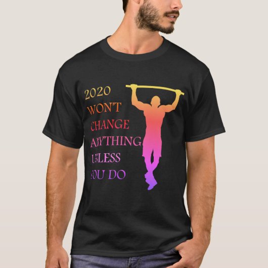T-shirt gymnase cadeau 2020 : remise en forme de n (Devant)