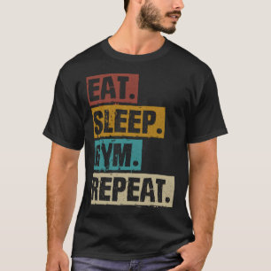 T-shirt Gymnase de veille de manger répétition entraînemen