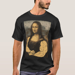 T-shirt Gymnase Mona Lisa Muscle Amusement Entraînement Fi