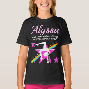 T-SHIRT GYMNAST COURAGEUSE PERSONNALISÉE À LA CHEMISE