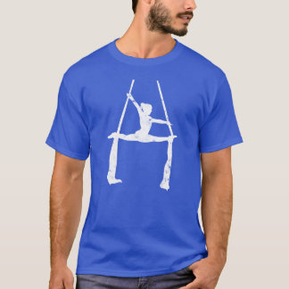 T-shirt Gymnast doing aerial silk moves sports