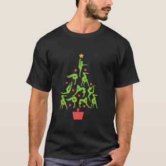 T-shirt Gymnaste Arbre de Noël Pyjama X Mas Gymnase