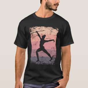 T-shirt Gymnaste Avec Filles Baton Enfants Gymna Rétro Ryt