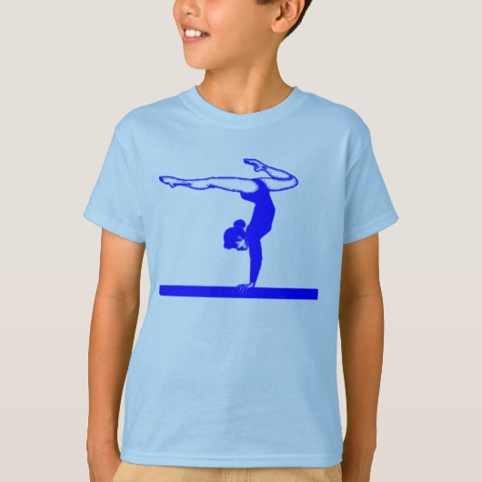 T-shirt Gymnaste (bleu) (Devant)