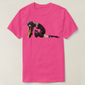 T-shirt gymnaste en fleurs (Design devant)
