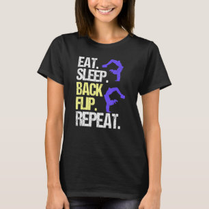 T-shirt Gymnaste MANGER DORMIR RETOUR RETOUR REPÈRE Gymnas