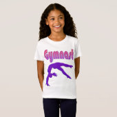 T-Shirt Gymnaste Power Tumbling Purple Metallen (Devant entier)