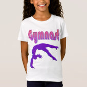 T-Shirt Gymnaste Power Tumbling Purple Metallen (Devant)