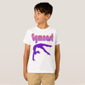 T-shirt Gymnaste Power Tumbling Purple Metallen (Devant entier)