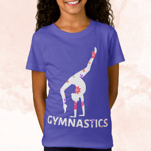 T-Shirt Gymnastics Flower Power Handstand