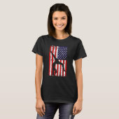 T-shirt gymnastics gymnsatics US flag gymnastics coach spo (Devant entier)