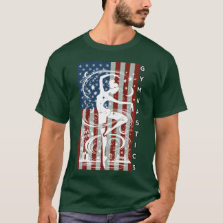 T-shirt Gymnasticseam USA Gymnastique sport USA