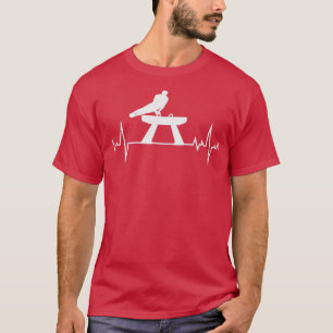 T-shirt Gymnastique artistique Pommel Horse Gymnaste Heart