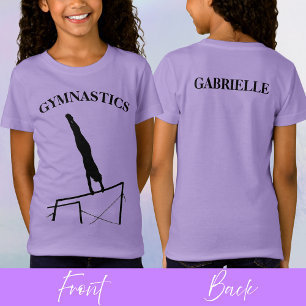 T-Shirt Gymnastique Barres Inégales Lavender Sporty Silhou