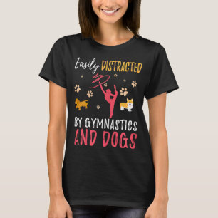 T-shirt Gymnastique & Chiens Drôle Gymnaste Amoureux des c