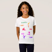 T-shirt gymnastique - coffre-fort, bars, poutre, p (Devant entier)