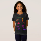 T-shirt gymnastique - coffre-fort, bars, poutre, p (Devant entier)