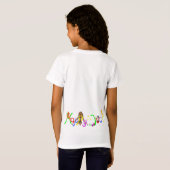T-Shirt Gymnastique d'arc-en-ciel par Happy Juul Company (Dos entier)