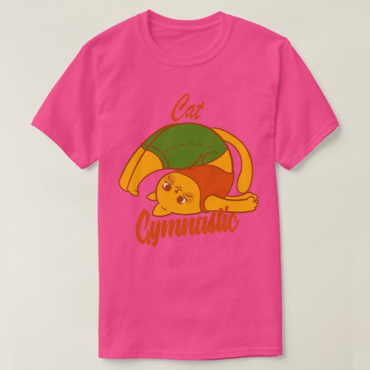 T-shirt Gymnastique de chat (Design devant)