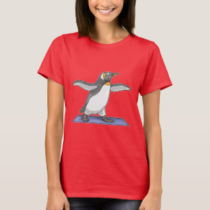 T-shirt Gymnastique de fitness de Yoga Penguin