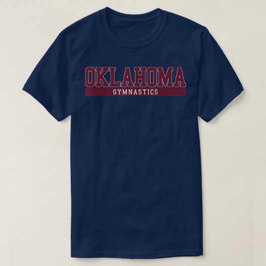 T-shirt Gymnastique de l'Oklahoma (Design devant)