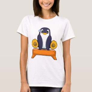 T-shirt Gymnastique de remise en forme de pingouin