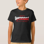 T-shirt Gymnastique - Gymnaste Abstrait Word Art Swish (Devant)