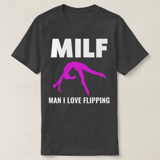 T-shirt Gymnastique Homme J'Aime Flipping Funny Pom-pom gi (Design devant)