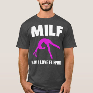 T-shirt Gymnastique Homme J'Aime Flipping Funny Pom-pom gi