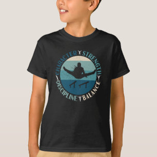 T-shirt Gymnastique masculine Caractère Force Discipline