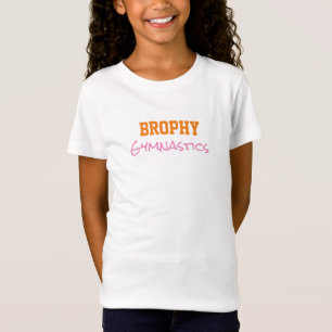 T-Shirt Gymnastique Nom de l'école Équipe Couleurs Sports 