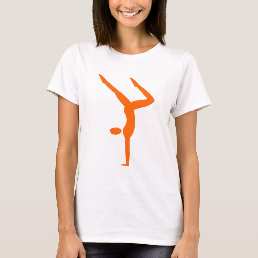 T-shirt Gymnastique - Orange (Devant)