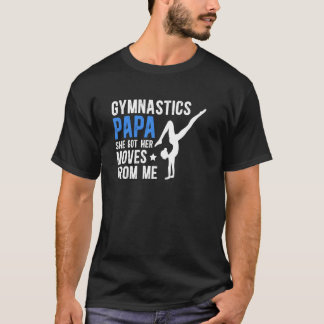 T-shirt Gymnastique Papa Grand-père Drôle Gymnastique Papa