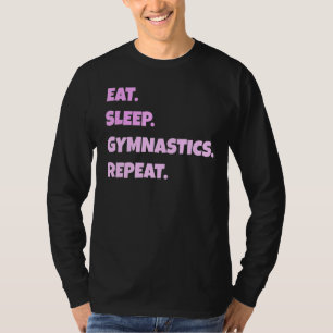 T-shirt Gymnastique Png Manger Sleep Sports Répéter Pour L
