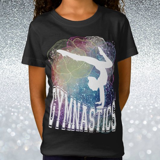 T-Shirt Gymnastique Poitrine Fille Aquarelle