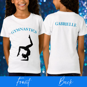 T-shirt gymnastique pour filles Personnalisé