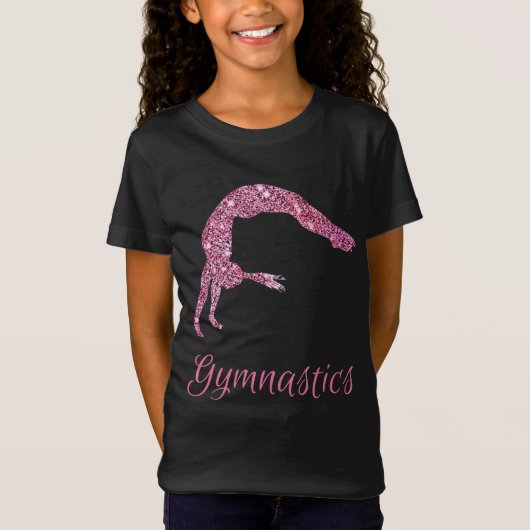 T-Shirt Gymnastique rose Shimmer (Devant)