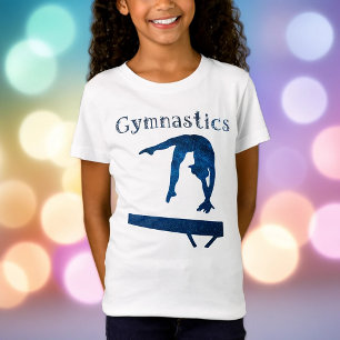 T-Shirt Gymnastique Royal Blue Balance Beam Vine Police
