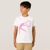 T-shirt Gymnastique rythmique - rose (Devant entier)