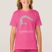 T-shirt Gymnastique Silver Shimmer (Devant)