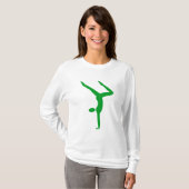 T-shirt Gymnastique - Vert herbe (Devant entier)