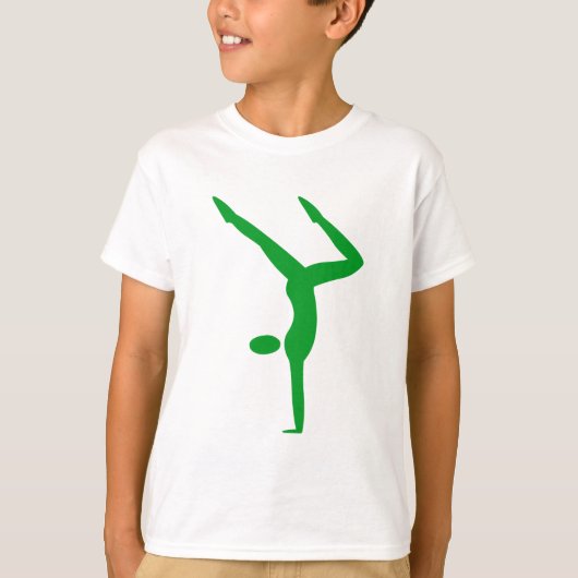 T-shirt Gymnastique - Vert herbe (Devant)