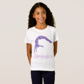 T-shirt Gymnastique violet Lilac Shimmer (Devant entier)