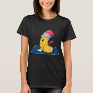 T-shirt Gymnastique Yoga au crayon