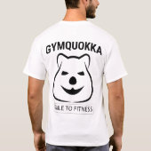 T-shirt Gymquokka Signature Tee - Black Quokka (Dos)