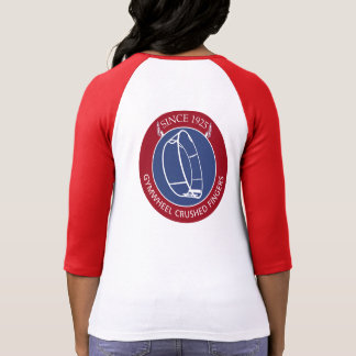 T-shirt Gymwheel Crushed de doigt base-ball Shirt Women